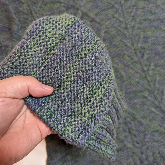 Mountain Warehouse Green Purple Blend Scoop Neck Knit Sweater  Top Woman 8 - Picture 9 of 11